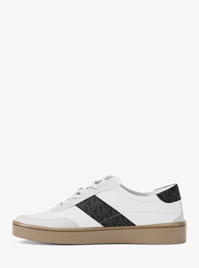 Kaycee Signature Logo Stripe Sneaker in BLACK | Michael Kors
