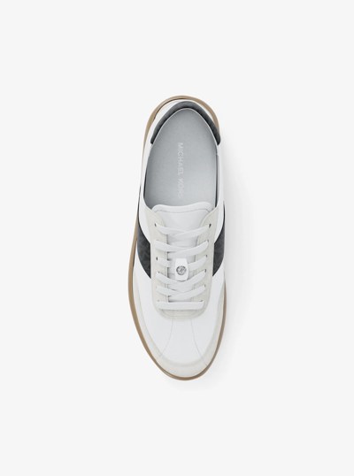 Kaycee Signature Logo Stripe Sneaker in BLACK | Michael Kors