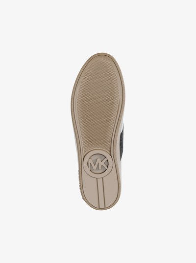 Kaycee Signature Logo Stripe Sneaker in BLACK | Michael Kors