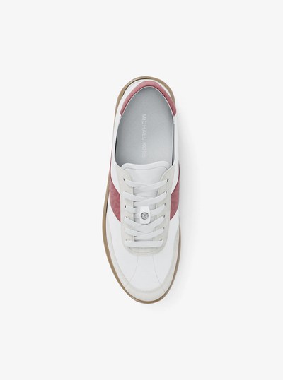 Kaycee Signature Logo Stripe Sneaker in ROSEWOOD | Michael Kors