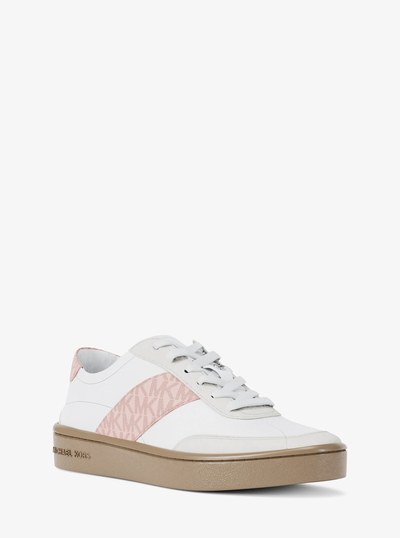 Kaycee Signature Logo Stripe Sneaker in BALLET | Michael Kors