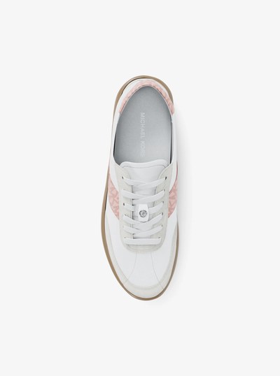 Kaycee Signature Logo Stripe Sneaker in BALLET | Michael Kors