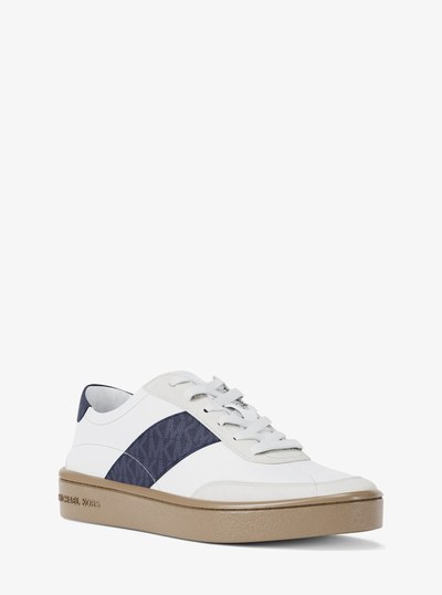 Kaycee Signature Logo Stripe Sneaker in DRESS BLUES | Michael Kors