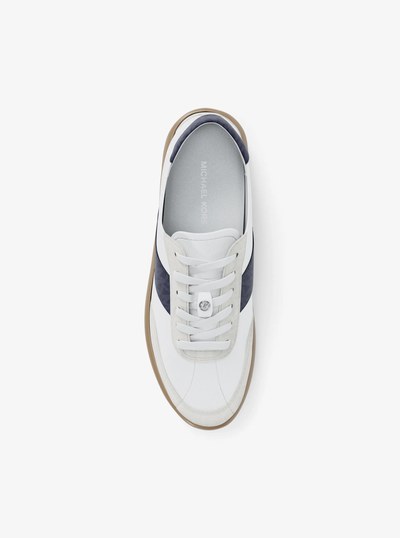 Kaycee Signature Logo Stripe Sneaker in DRESS BLUES | Michael Kors