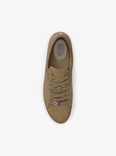 Keaton Suede Sneaker in HUSK | Michael Kors