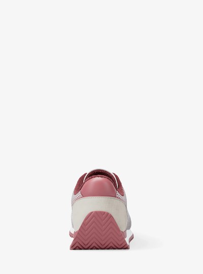 Rhodes Mixed-Media Trainer in ROSEWOOD | Michael Kors