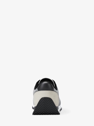 Rhodes Mixed-Media Trainer in OPTIC WHITE/BLK | Michael Kors