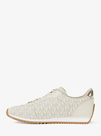 Rhodes Signature Logo Trainer in VANILLA | Michael Kors