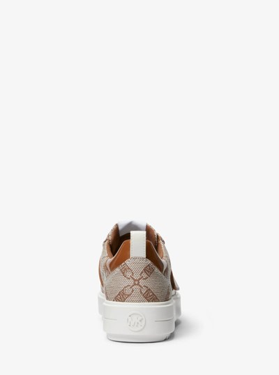 Emmett Embellished Empire Logo Jacquard Trainer