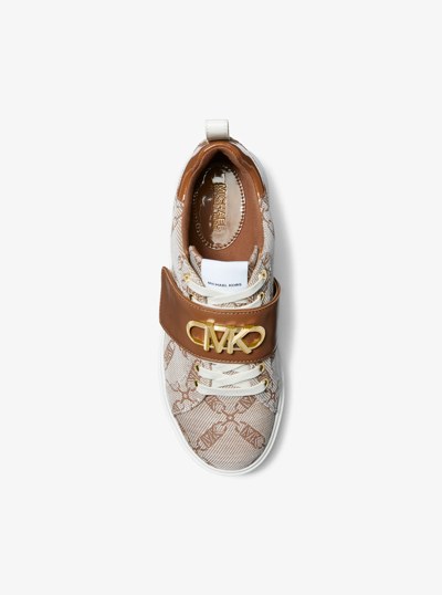 Emmett Embellished Empire Logo Jacquard Trainer