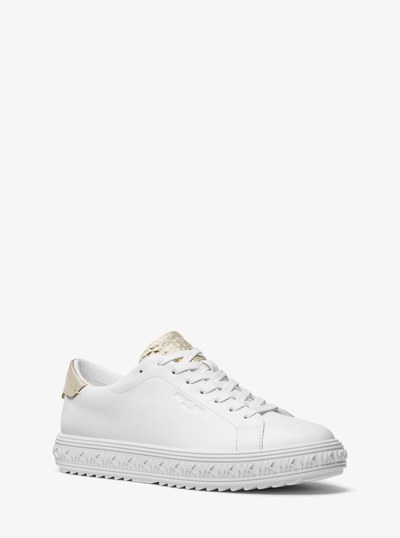 Grove Leather Sneaker in PALE GOLD | Michael Kors