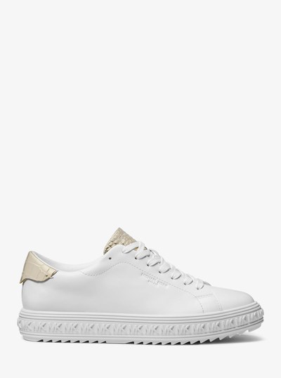 Grove Leather Sneaker in PALE GOLD | Michael Kors
