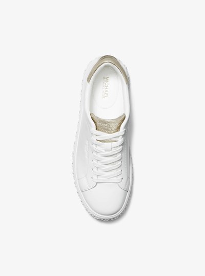 Grove Leather Sneaker in PALE GOLD | Michael Kors