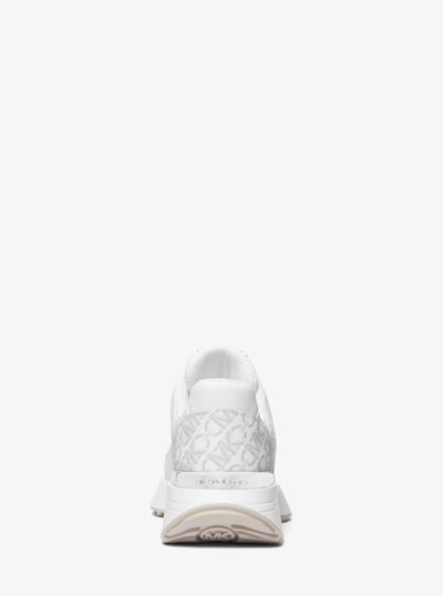 Ari Leather and Mesh Trainer in OPWHT MULTI | Michael Kors