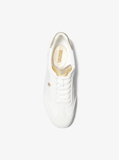 Scotty Leather Sneaker in PL GLD MULTI | Michael Kors