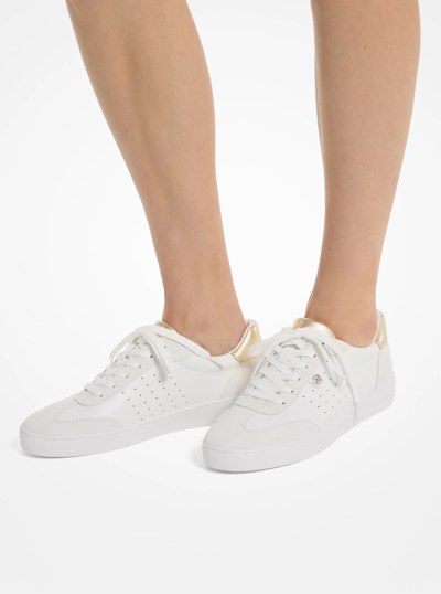 Scotty Leather Sneaker in PL GLD MULTI | Michael Kors