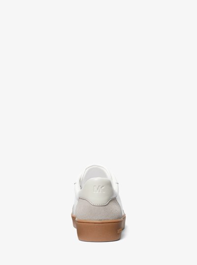 Scotty Leather Sneaker in ALUMINUM MLT | Michael Kors
