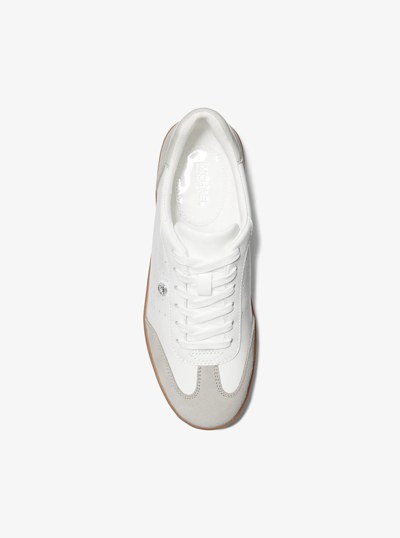 Scotty Leather Sneaker in ALUMINUM MLT | Michael Kors