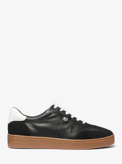 Scotty Leather Sneaker in BLACK | Michael Kors