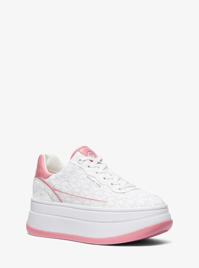 Zapatilla Hayes de plataforma con logotipo de la marca in ROSE | Michael Kors