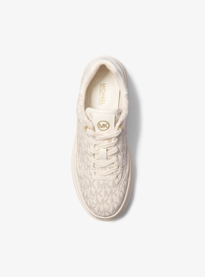 Hayes Signature Logo Platform Sneaker in VANILLA | Michael Kors