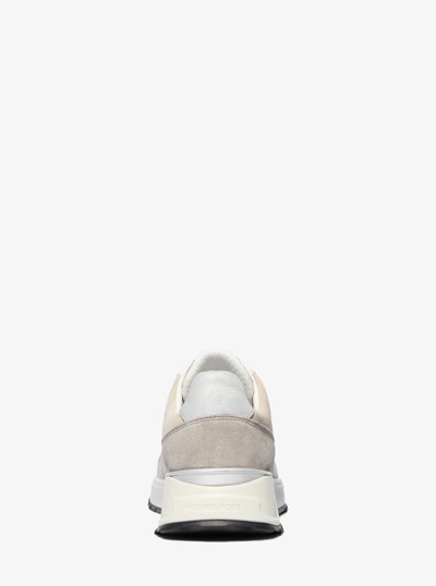Jaime Mixed-Media Trainer in PEARL GREY MULTI | Michael Kors