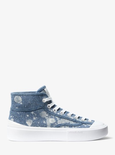Jude Splattered Denim High-Top Sneaker