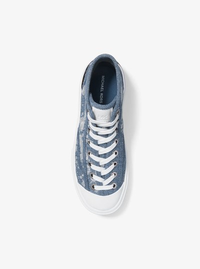 Jude Splattered Denim High-Top Sneaker