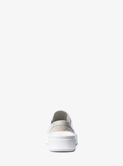 Jude Cotton Blend Sneaker in SILVER | Michael Kors