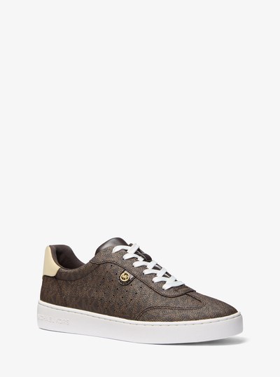 Scotty Signature Logo Sneaker in BROWN MULTI | Michael Kors