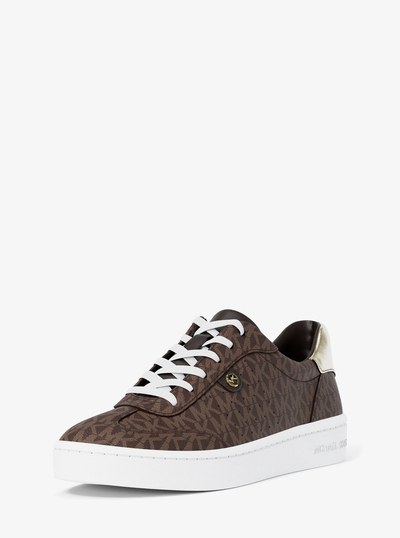 Scotty Signature Logo Sneaker in BROWN MULTI | Michael Kors