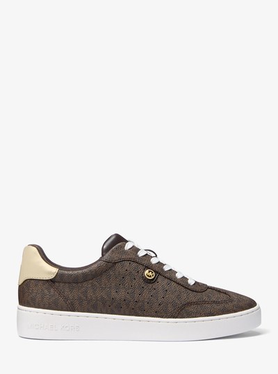 Scotty Signature Logo Sneaker in BROWN MULTI | Michael Kors