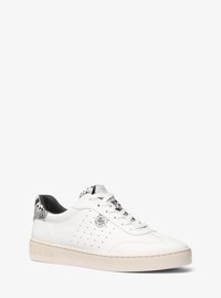 Scotty Snake Embossed Leather Sneaker