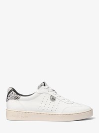 Scotty Snake Embossed Leather Sneaker