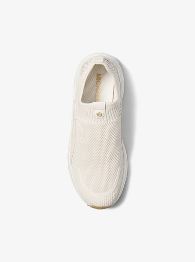 Sami Stretch Knit Trainer in CREAM | Michael Kors