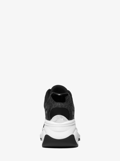 Zuma Signature Logo Trainer in BLACK | Michael Kors
