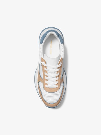 Arla Leather Trainer in CHAMBRAY | Michael Kors