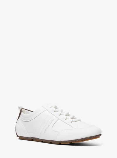 Keely Leather Trainer in OPTIC WHITE | Michael Kors