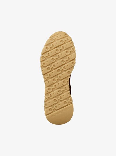 Nova Perforated Suede Trainer in LUGGAGE | Michael Kors