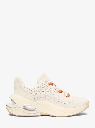 Toni Suede Trainer in CREAM | Michael Kors