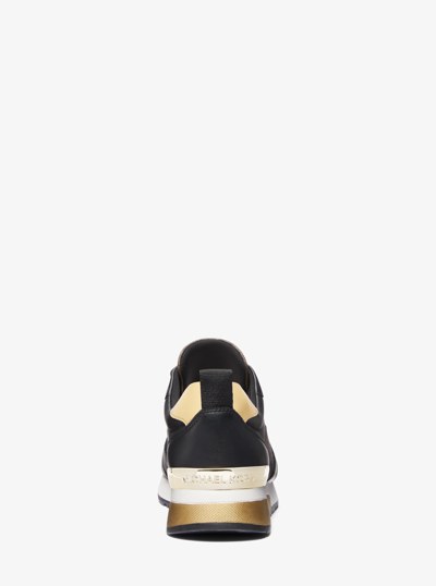 Allie Stride Logo and Leather Trainer