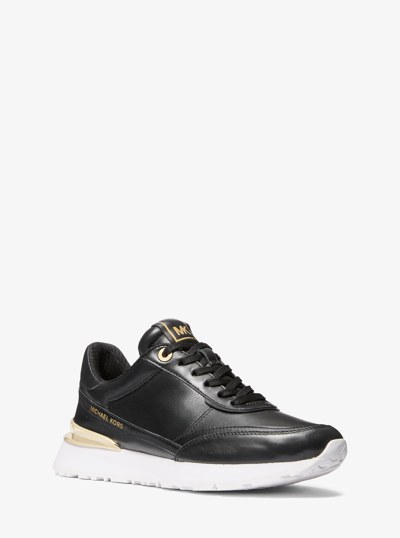 Nova Leather Trainer in BLACK | Michael Kors