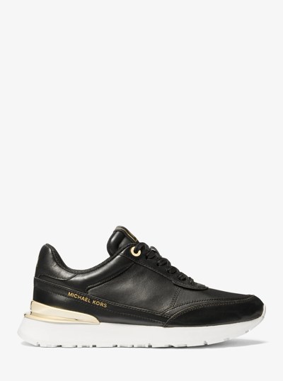 Nova Leather Trainer in BLACK | Michael Kors