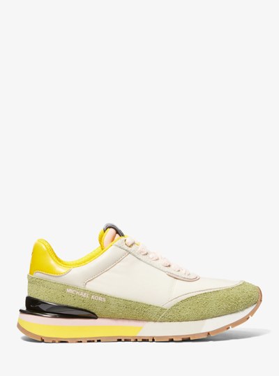 Nova Suede and Nylon Trainer in SMKY RSE MLT | Michael Kors