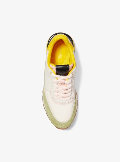 Nova Suede and Nylon Trainer in SMKY RSE MLT | Michael Kors