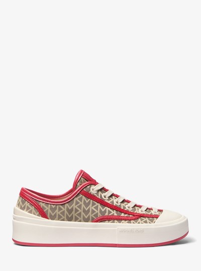 Jude MK2000 Logo Jacquard Sneaker in CRIMSON MULTI | Michael Kors