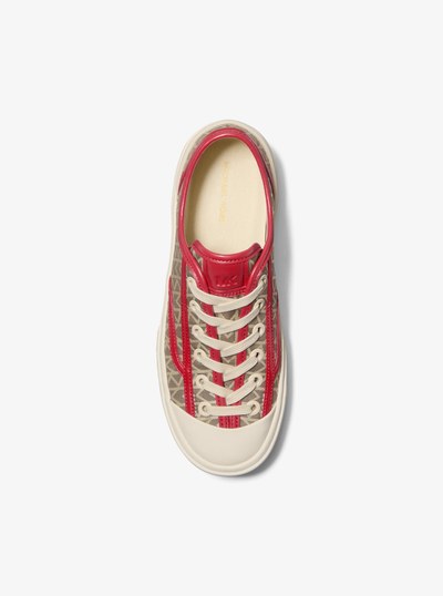 Jude MK2000 Logo Jacquard Sneaker in CRIMSON MULTI | Michael Kors