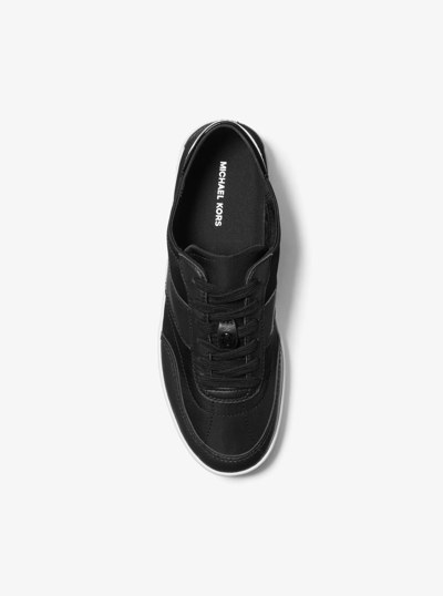 Kaycee Leather Sneaker in BLACK | Michael Kors