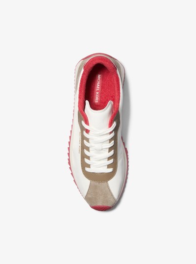 Rhodes Mixed-Media Trainer in OPTIC WHITE | Michael Kors