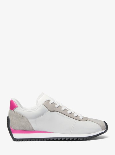Rhodes Mixed-Media Trainer in LIGHT SLATE | Michael Kors
